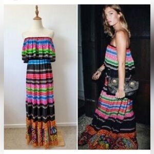 Colorful Striped Maxi Dress